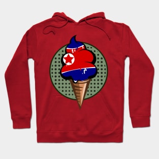 North Korean flag ice cream Hoodie